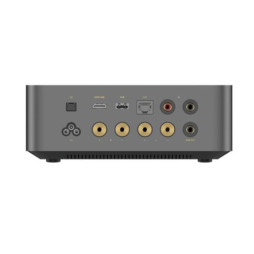 WiiM Amp Ultra, streaming-forsterker 2x100 watt, HDMI-ARC, Bluetooth, grafitt 