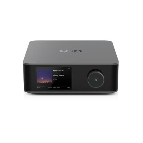 WiiM Amp Ultra, streaming-forsterker 2x100 watt, HDMI-ARC, Bluetooth, grafitt 