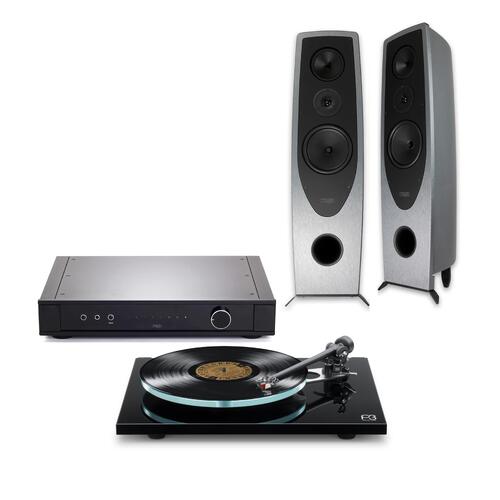 Rega Planar 3 med Nd3 + Elex Mk4 + AYA Komplett anlegg med platespiller 