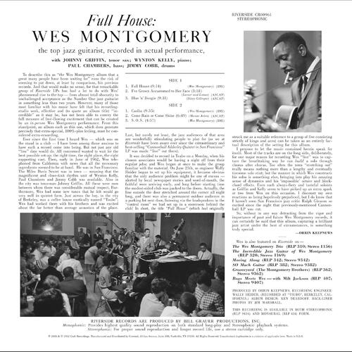 Wes Montgomery Full House - LTD (LP) 