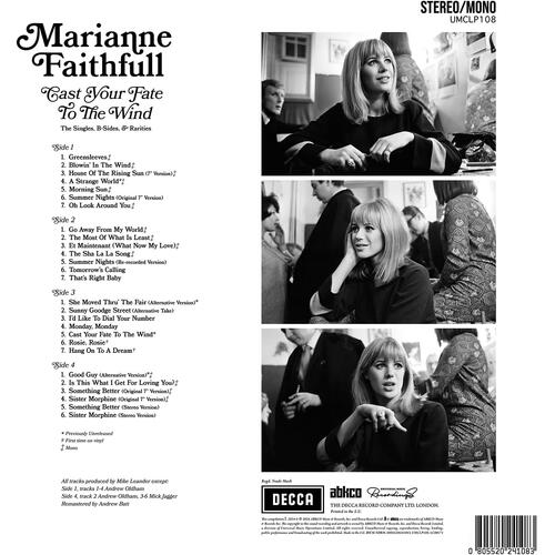 Marianne Faithfull Cast Your Fate To The Wind - LTD (2LP) 