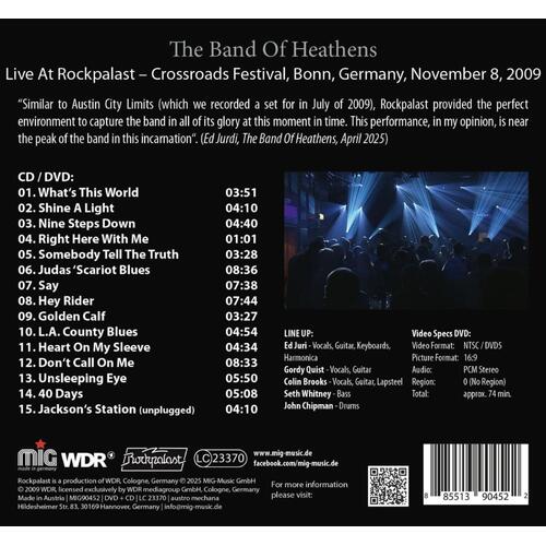 The Band Of Heathens Live At Rockpalast 2009 (CD+DVD) 