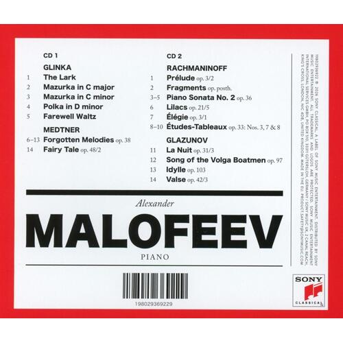 Alexander Malofeev Forgotten Melodies (2CD) 