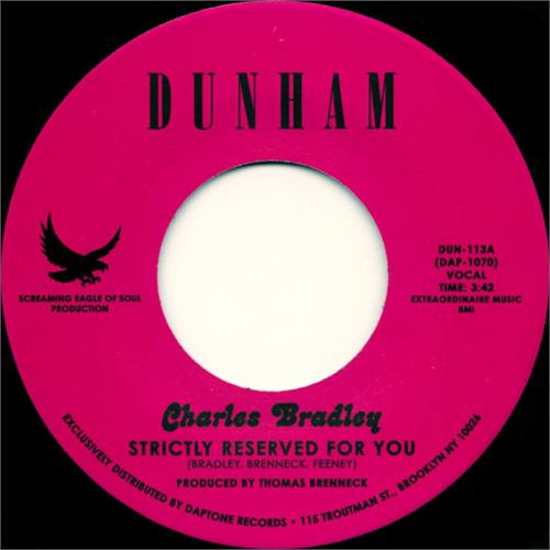 Charles Bradley Strictly Reserved For You (7'')