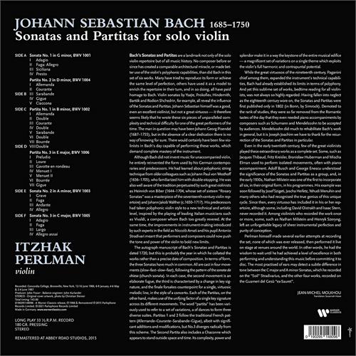 Itzhak Perlman Bach: Complete Sonatas & Partitas (3LP)