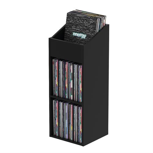 Glorious Record Rack 330 Black Vinylhylle med toppboks